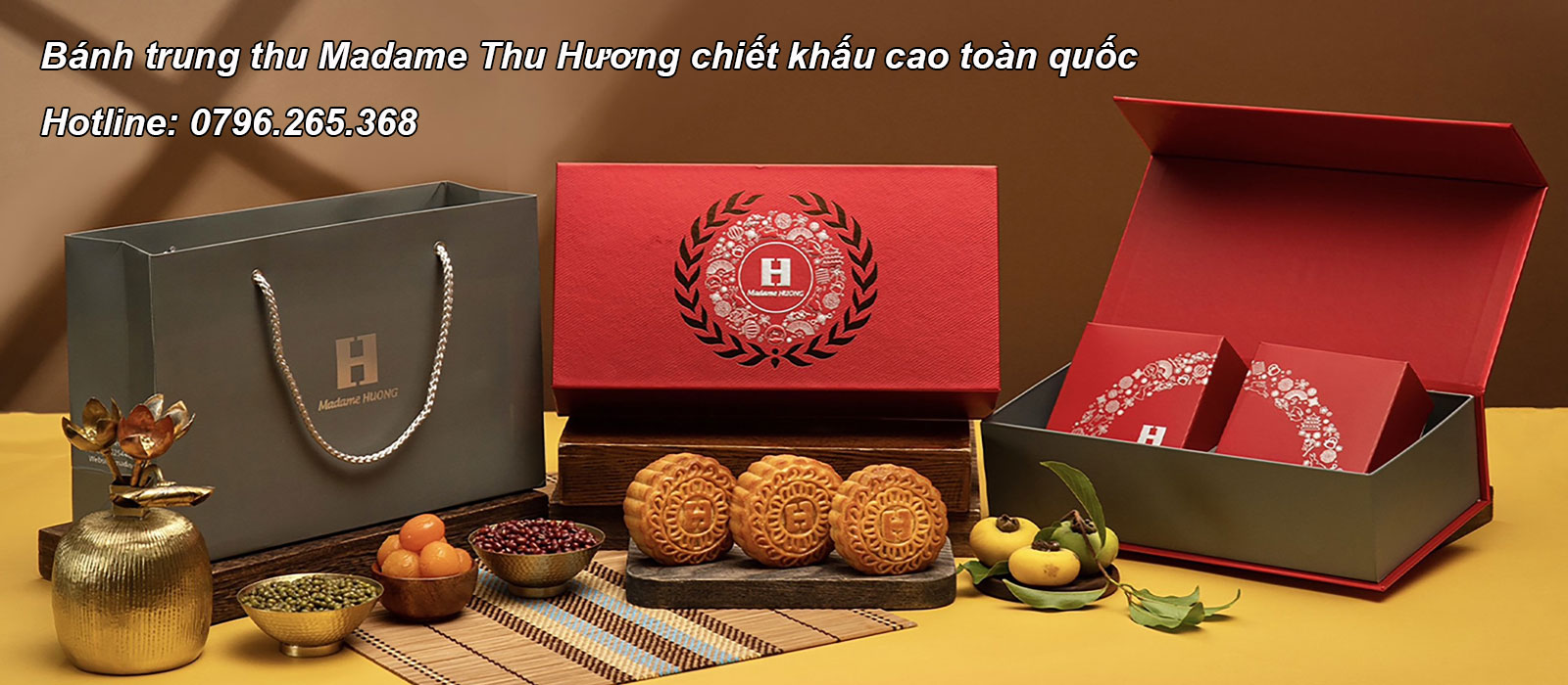 Bánh trung thu Madame Hương chiết khấu cao